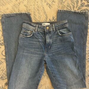 Zara Women's Denim Straight Leg Jeans